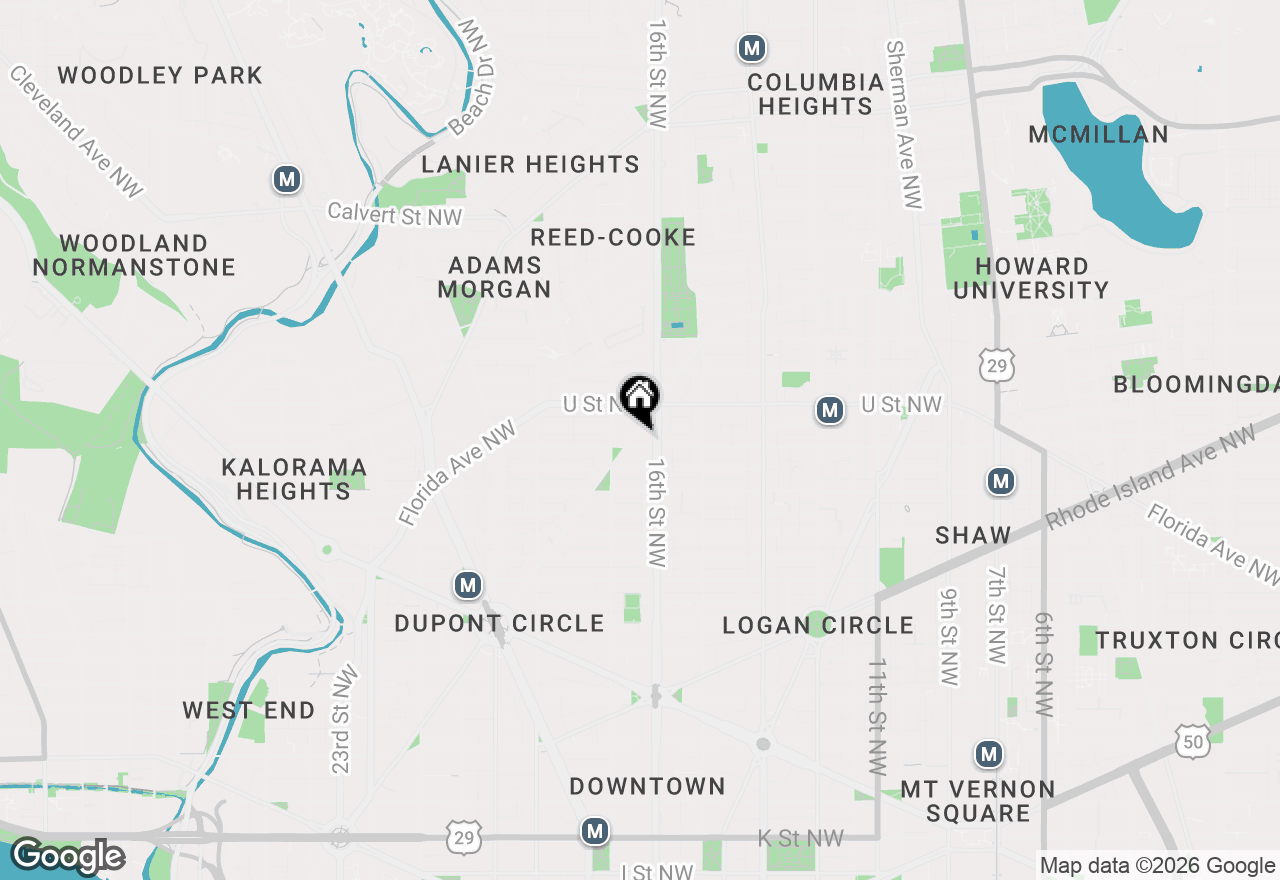 Map of 1905 New Hampshire Avenue Nw, Washington, DC 20009