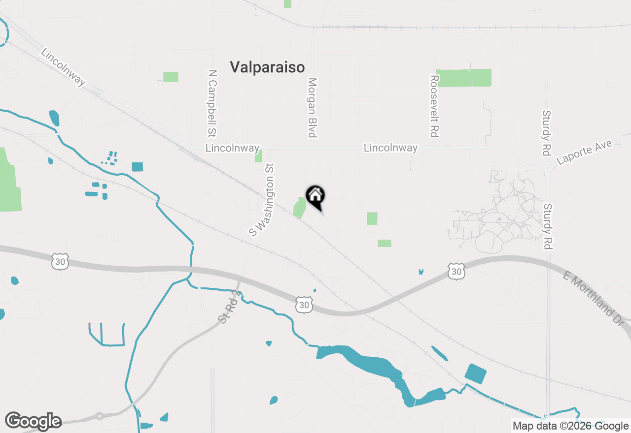 Map of 353 S Morgan Boulevard #1, Valparaiso, IN 46383