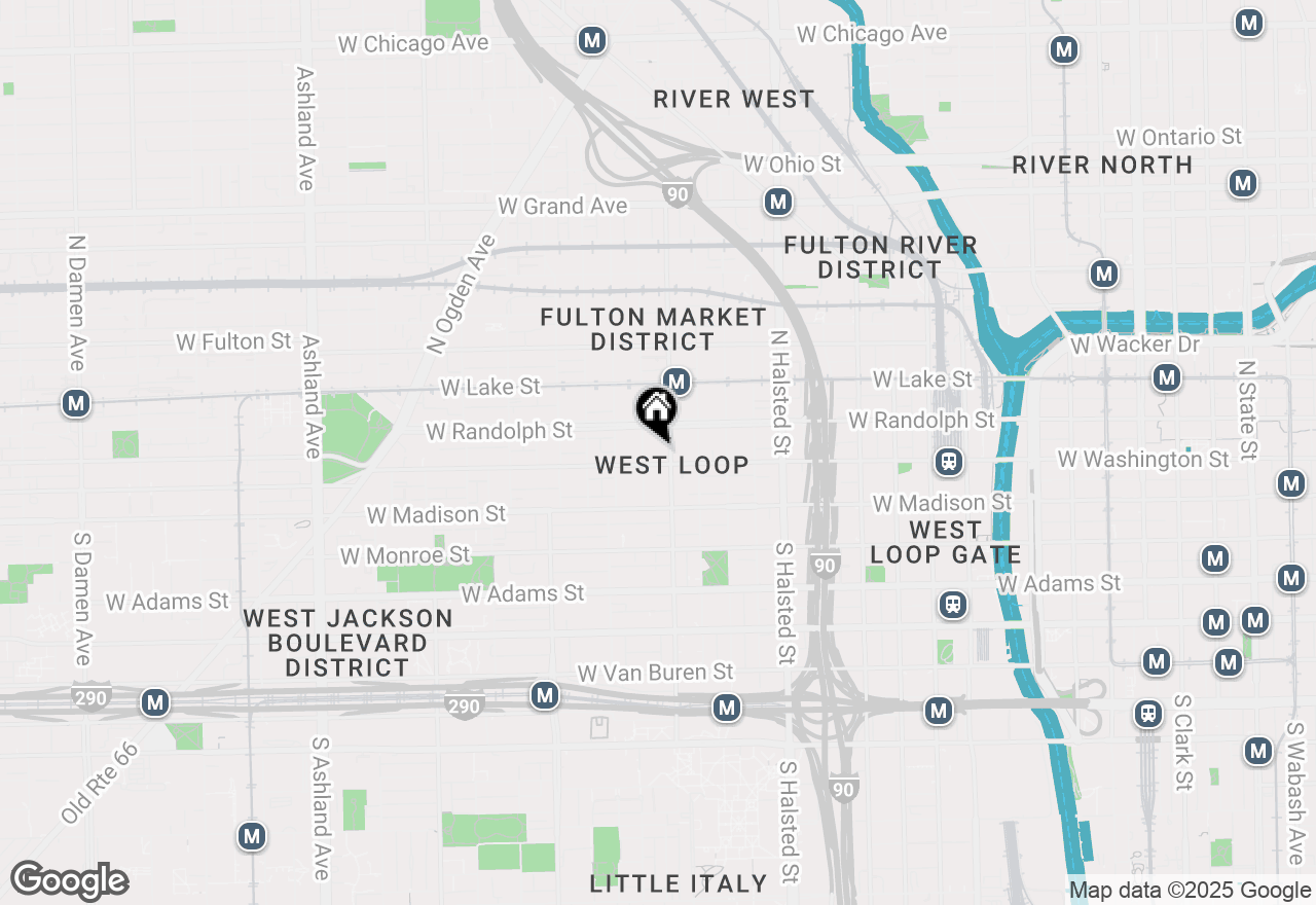 Map of 1000 W Washington Boulevard #434-435, Chicago, IL 60607