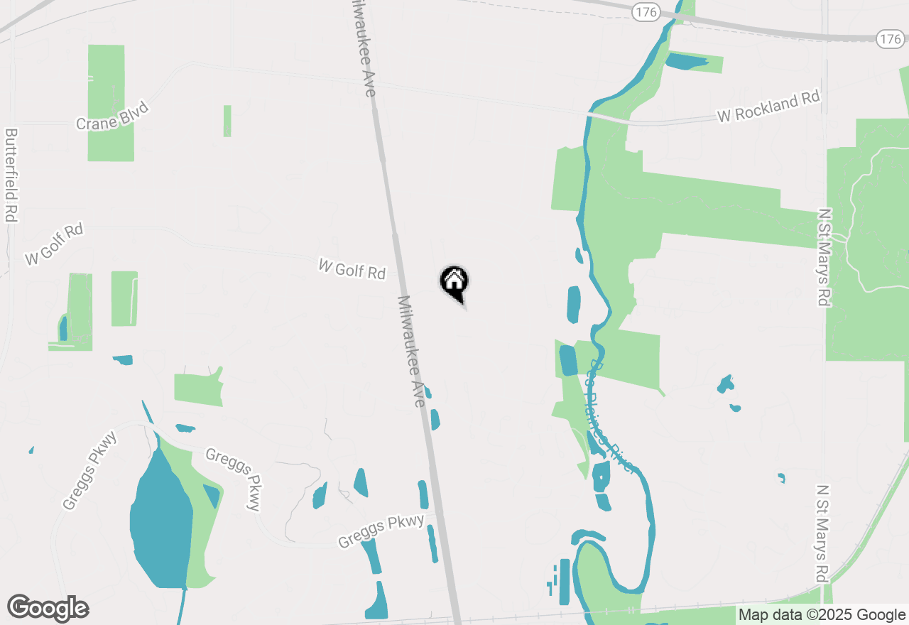 Map of 606 Paddock Lane, Libertyville, IL 60048