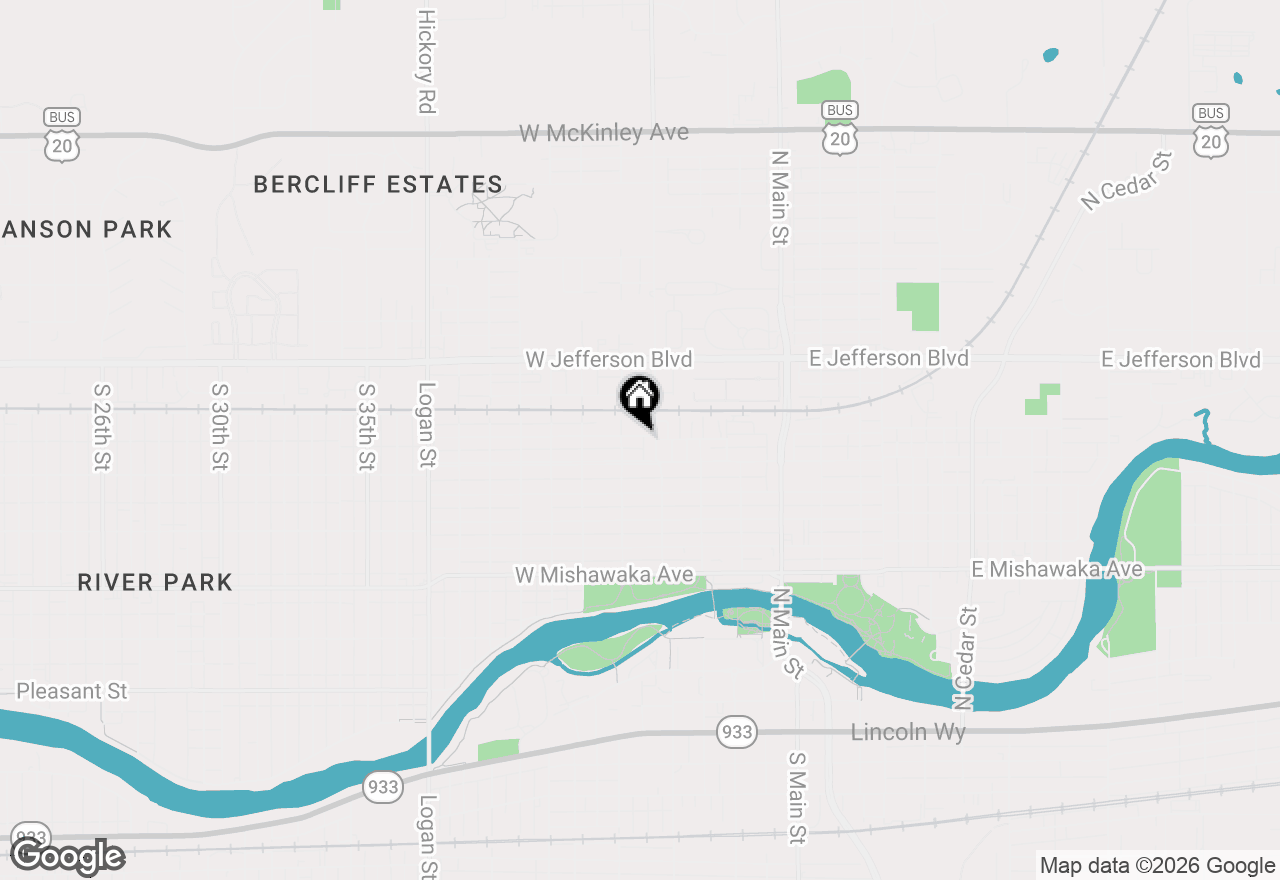 Map of 413 W Marion Street, Mishawaka, IN 46545