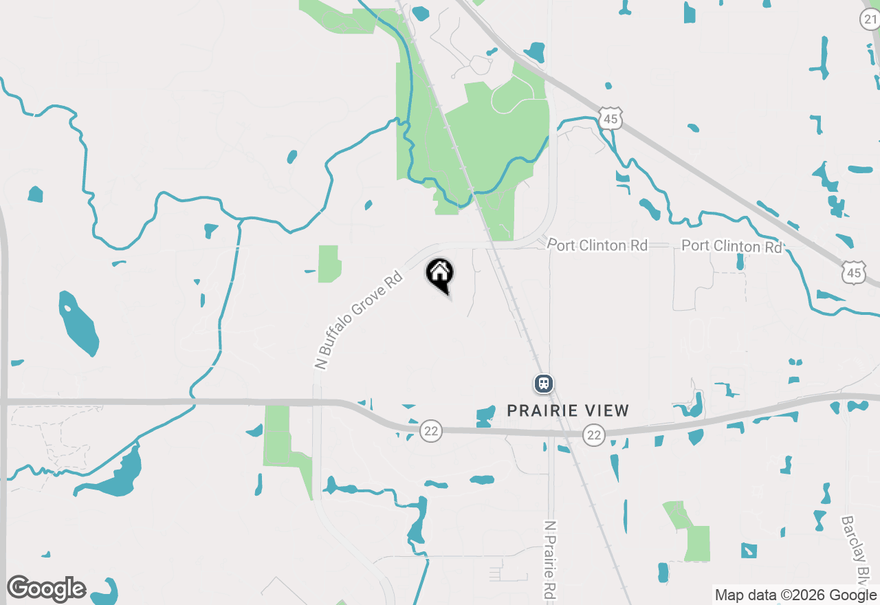 Map of 2872 Whispering Oaks Court, Buffalo Grove, IL 60089