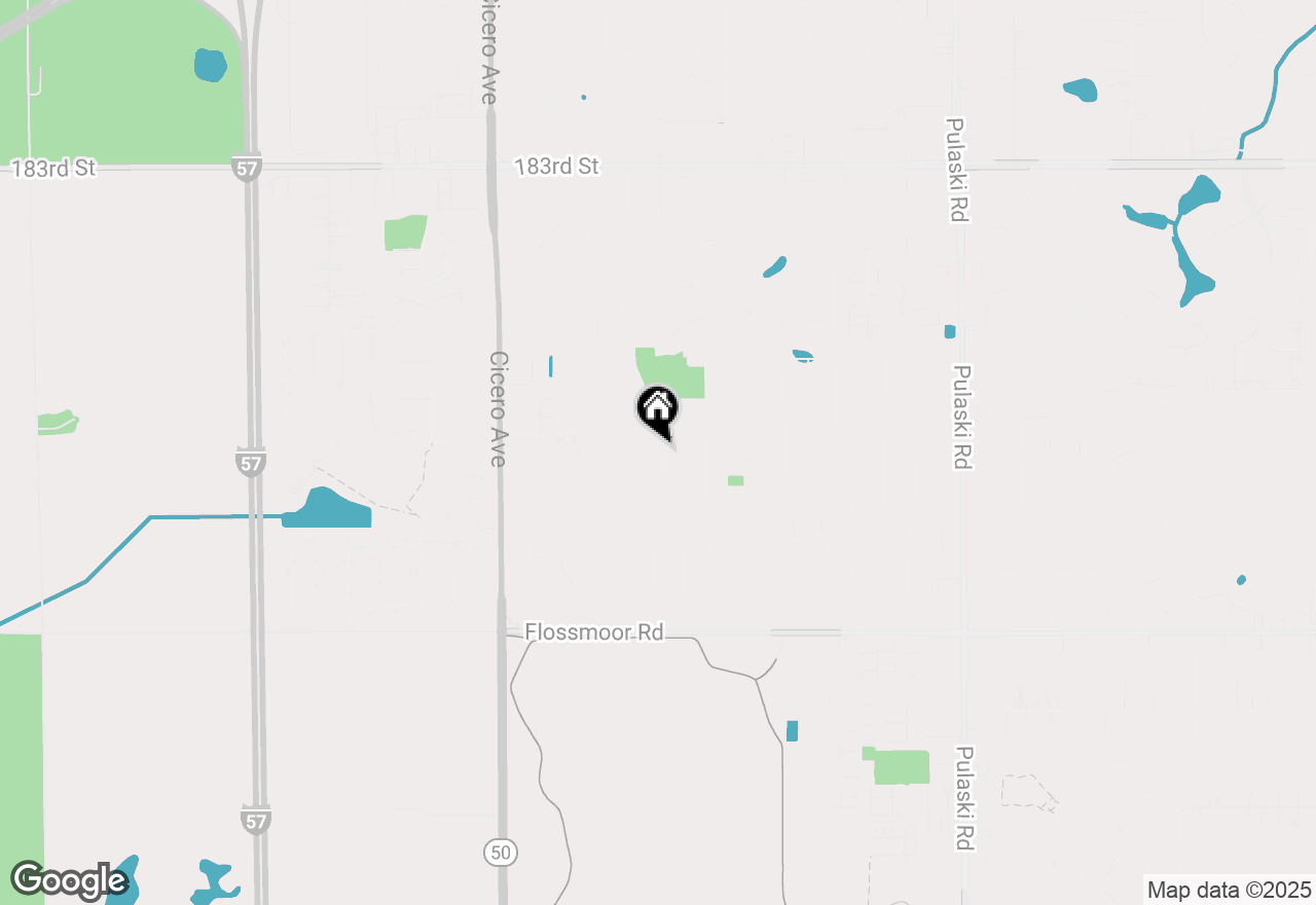 Map of 18740 John Avenue, Country Club Hills, IL 60478