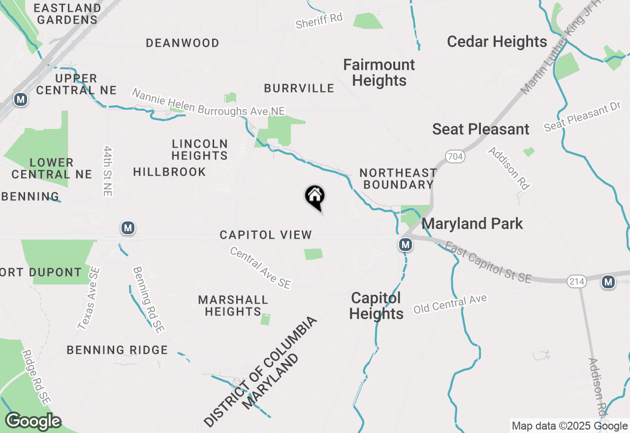 Map of 5614 Blaine Street Ne, Washington, DC 20019
