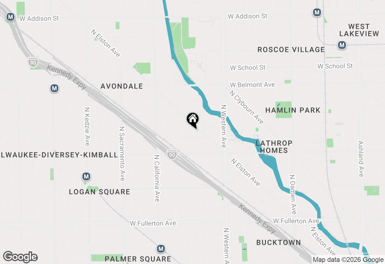 Map of 2915 N Rockwell Street, Chicago, IL 60618