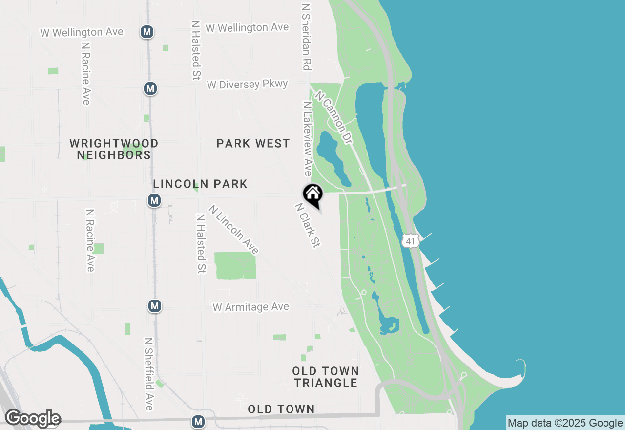 Map of 350 W Belden Avenue #512, Chicago, IL 60614