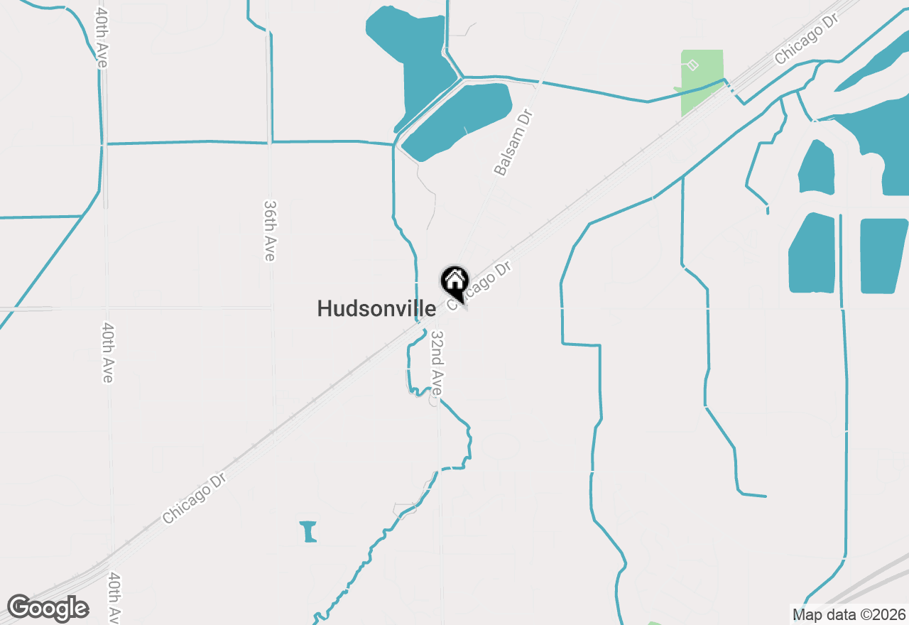 Map of (Address confidential), Hudsonville, Michigan 49426
