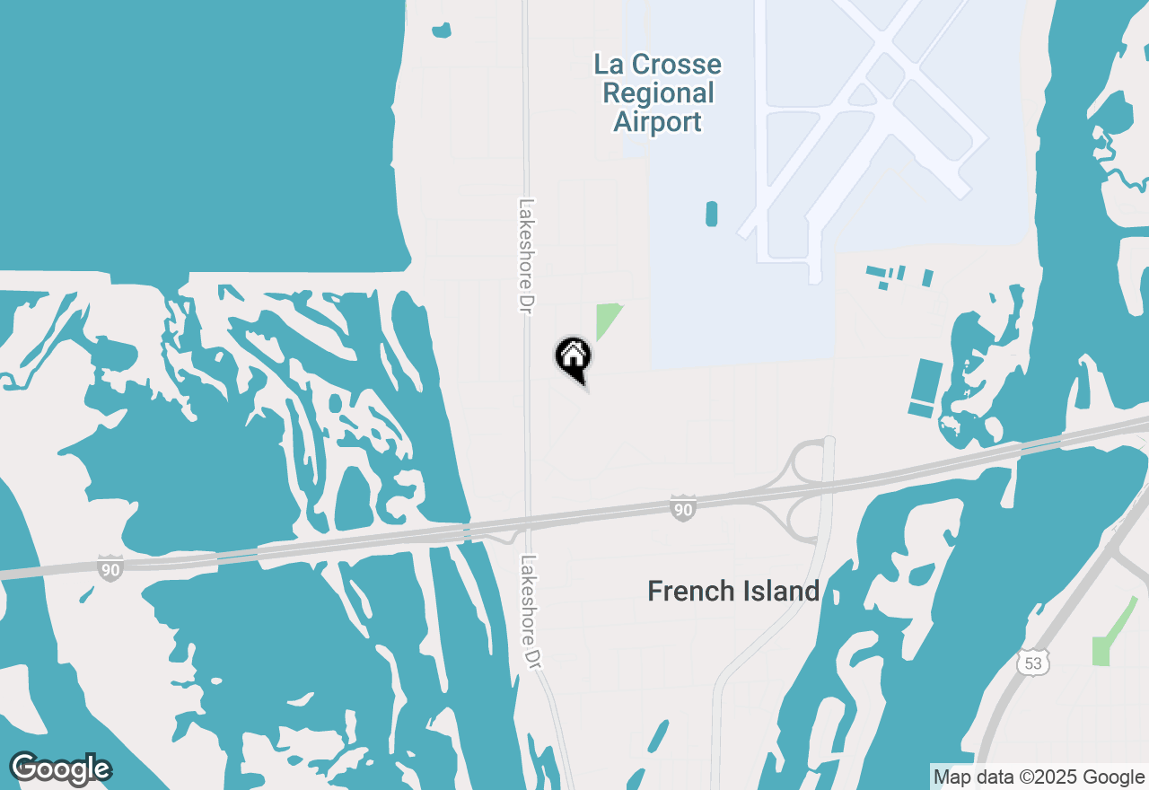 Map of 2544 Island Park Rd, La Crosse, WI 54603