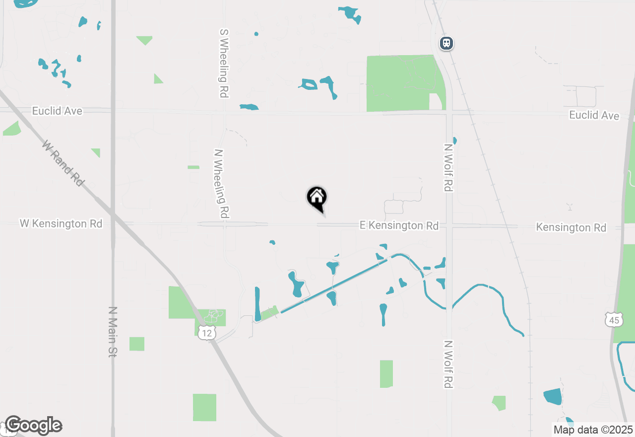 Map of 1101 E Ironwood Drive, Mount Prospect, IL 60056