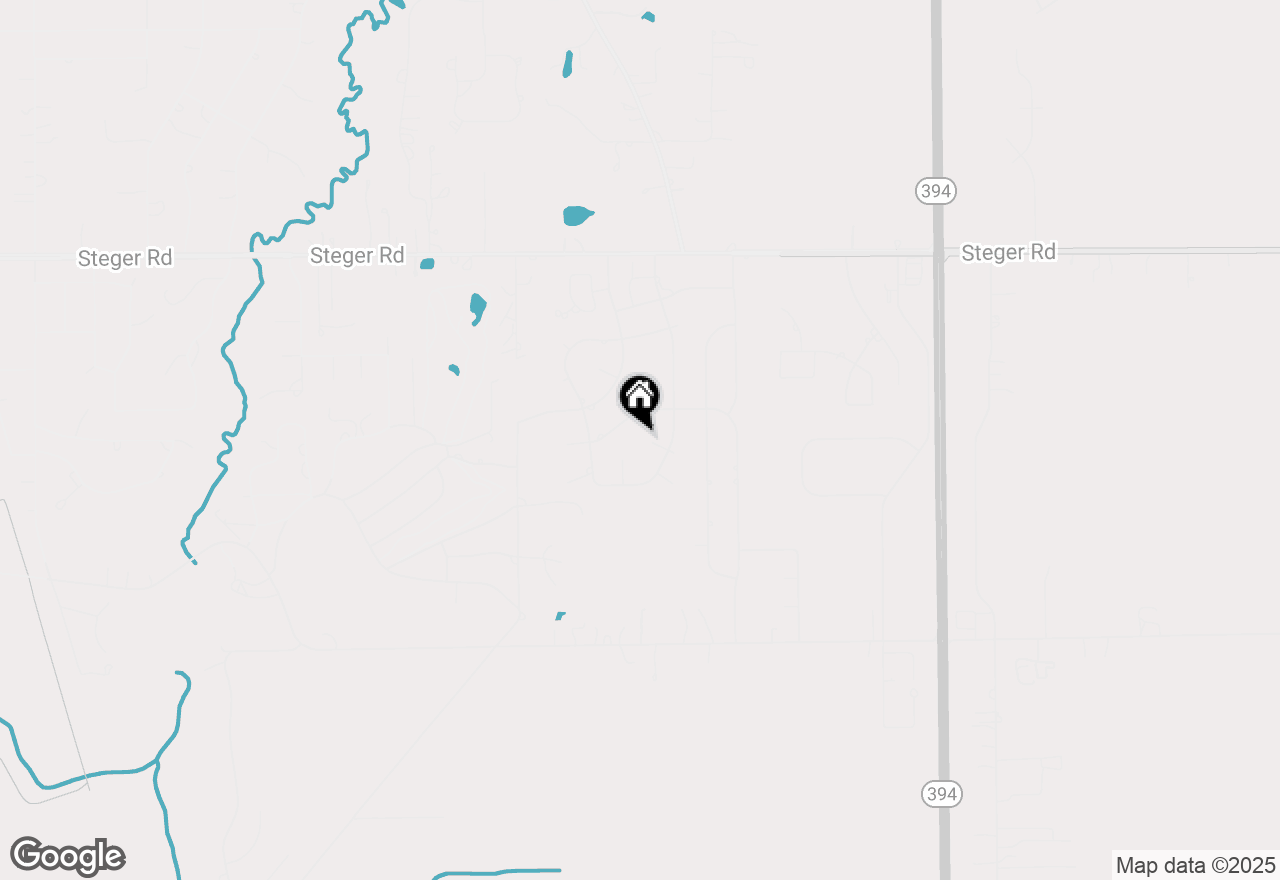 Map of 25 W Donovan Court, Crete, IL 60417