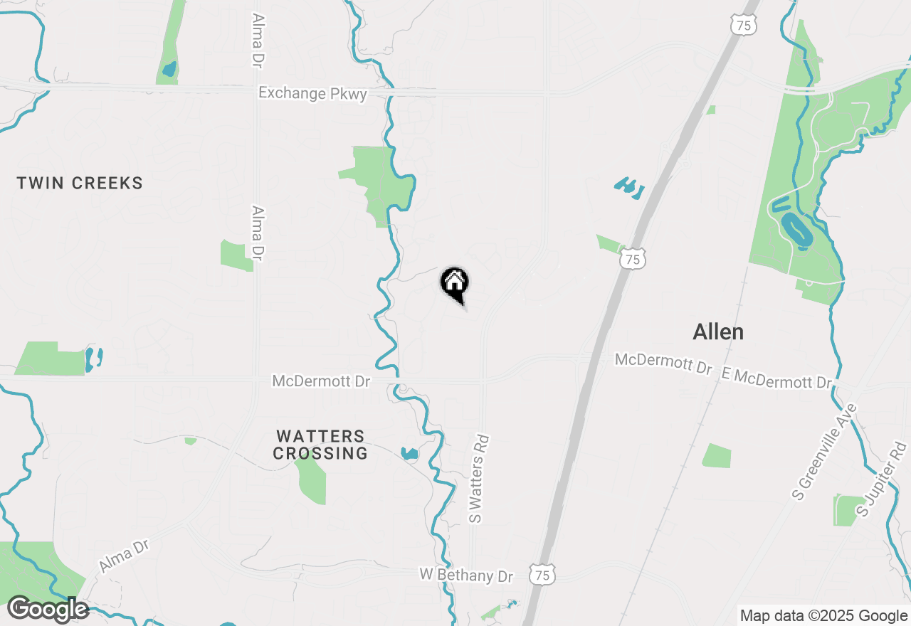 Map of 1034 Lucy Lane, Allen, TX 75013