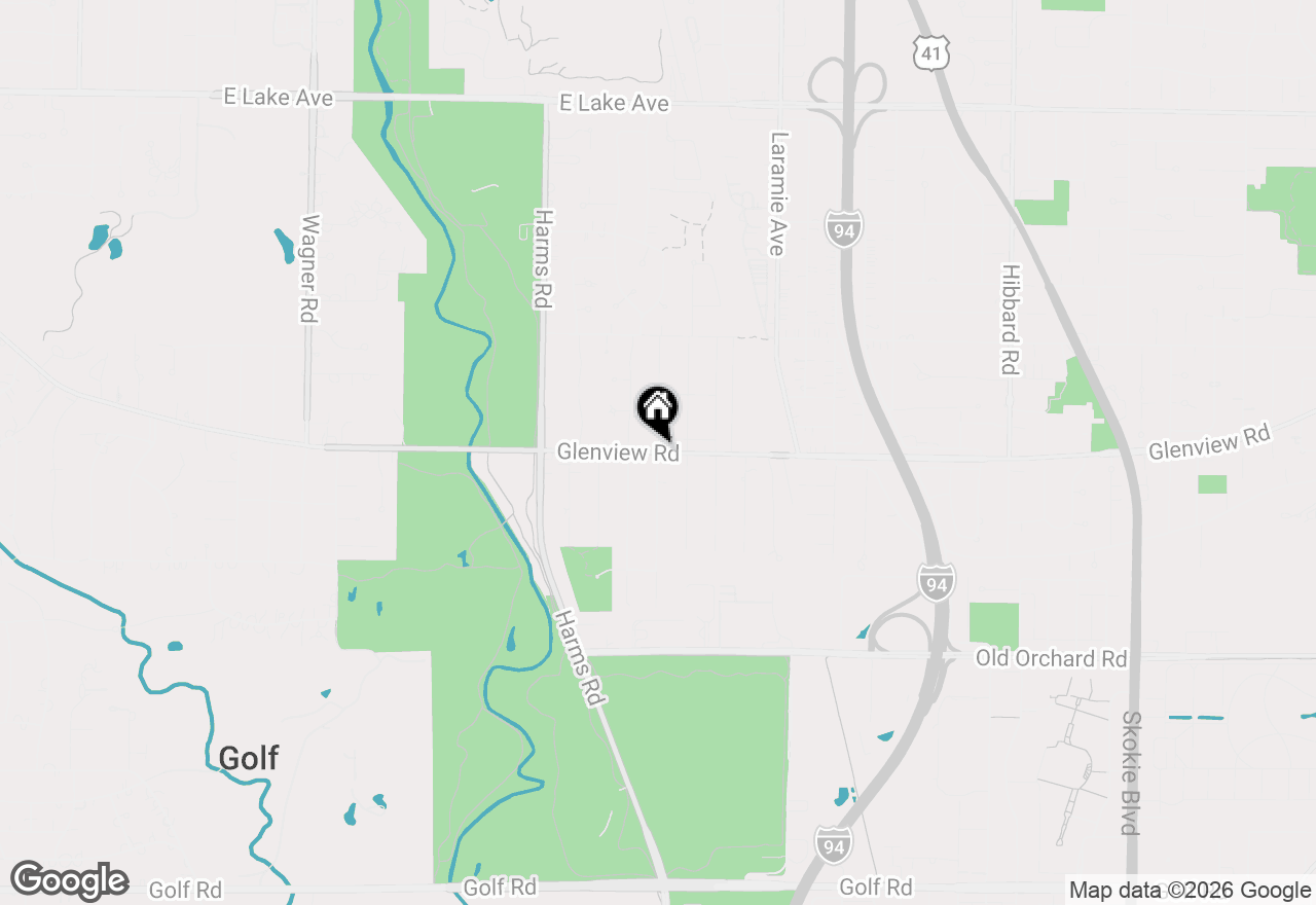 Map of 800 Hunter Road, Glenview, IL 60025