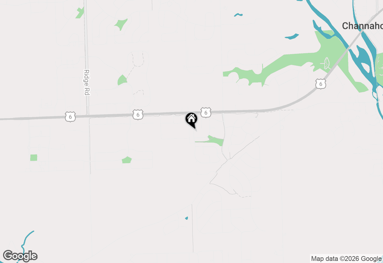 Map of 25708 S Bridle Path, Channahon, IL 60410
