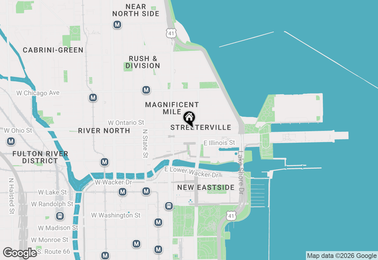 Map of 211 E Ohio Street #2818, Chicago, IL 60611