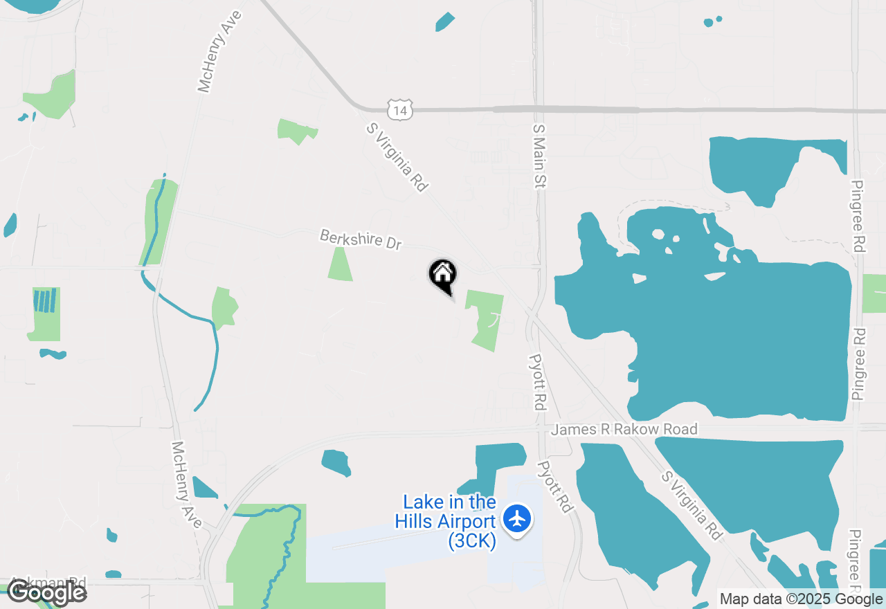 Map of 847 Teverton Lane, Crystal Lake, IL 60014