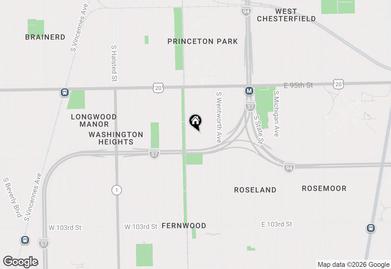 Map of 9747 S Harvard Avenue, Chicago, IL 60628