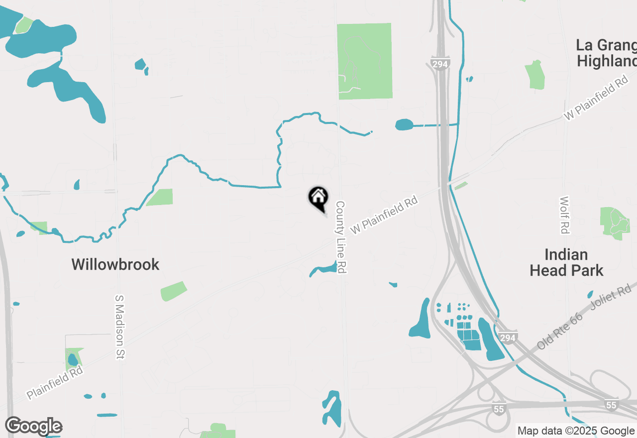 Map of 65 S Cabernet Court, Burr Ridge, IL 60527