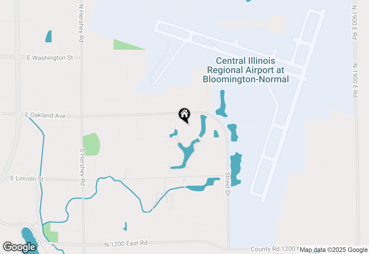 Map of 24 Drake Court, Bloomington, IL 61704