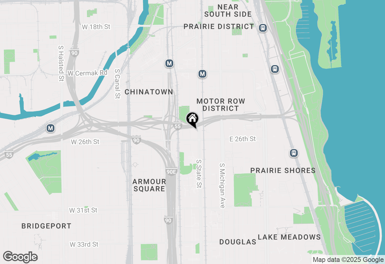 Map of 2545 S Dearborn Street #509, Chicago, IL 60616