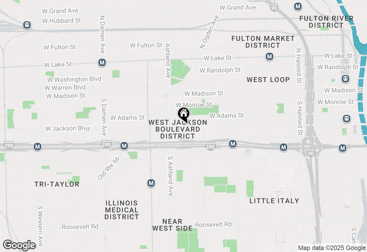 Map of 1504 W Jackson Boulevard, Chicago, IL 60607