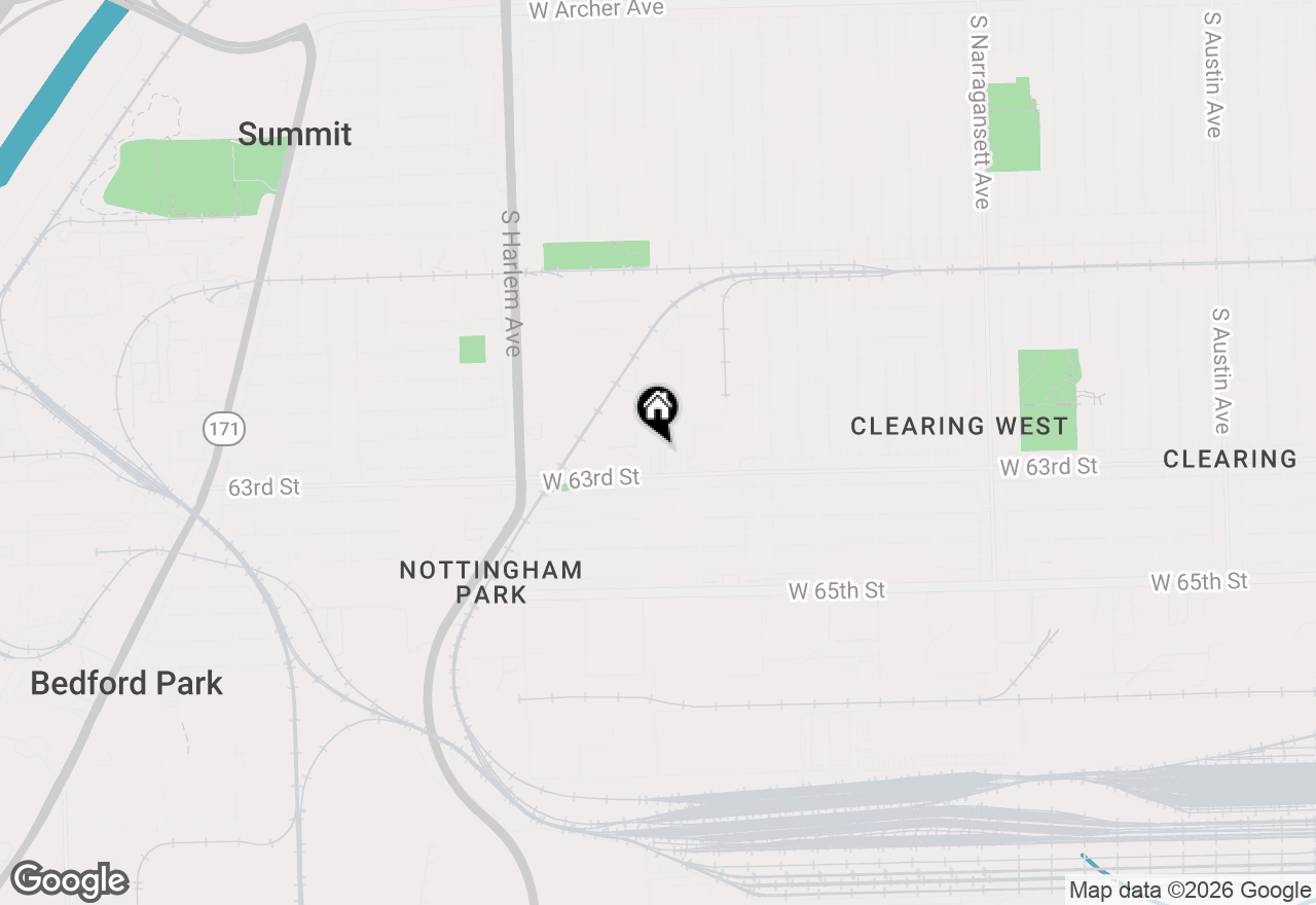 Map of 6237 S Newland Avenue #1N, Chicago, IL 60638