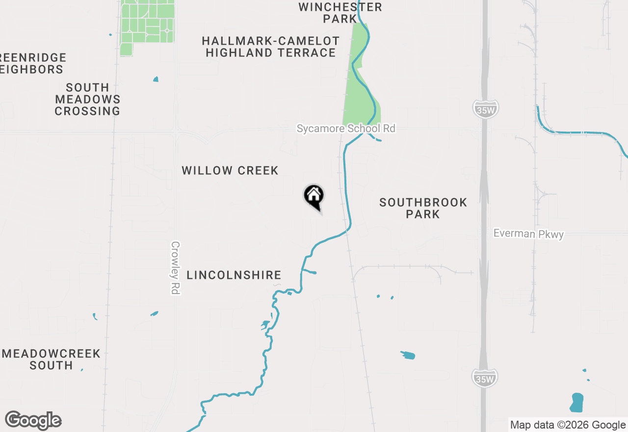 Map of 8416 Prairie Wind Trail, Fort Worth, TX 76134