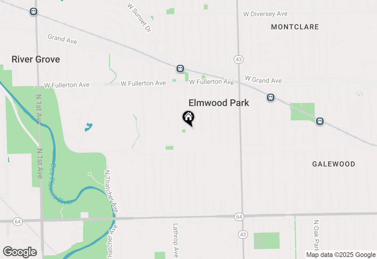 Map of 2106 N 75th Avenue, Elmwood Park, IL 60707