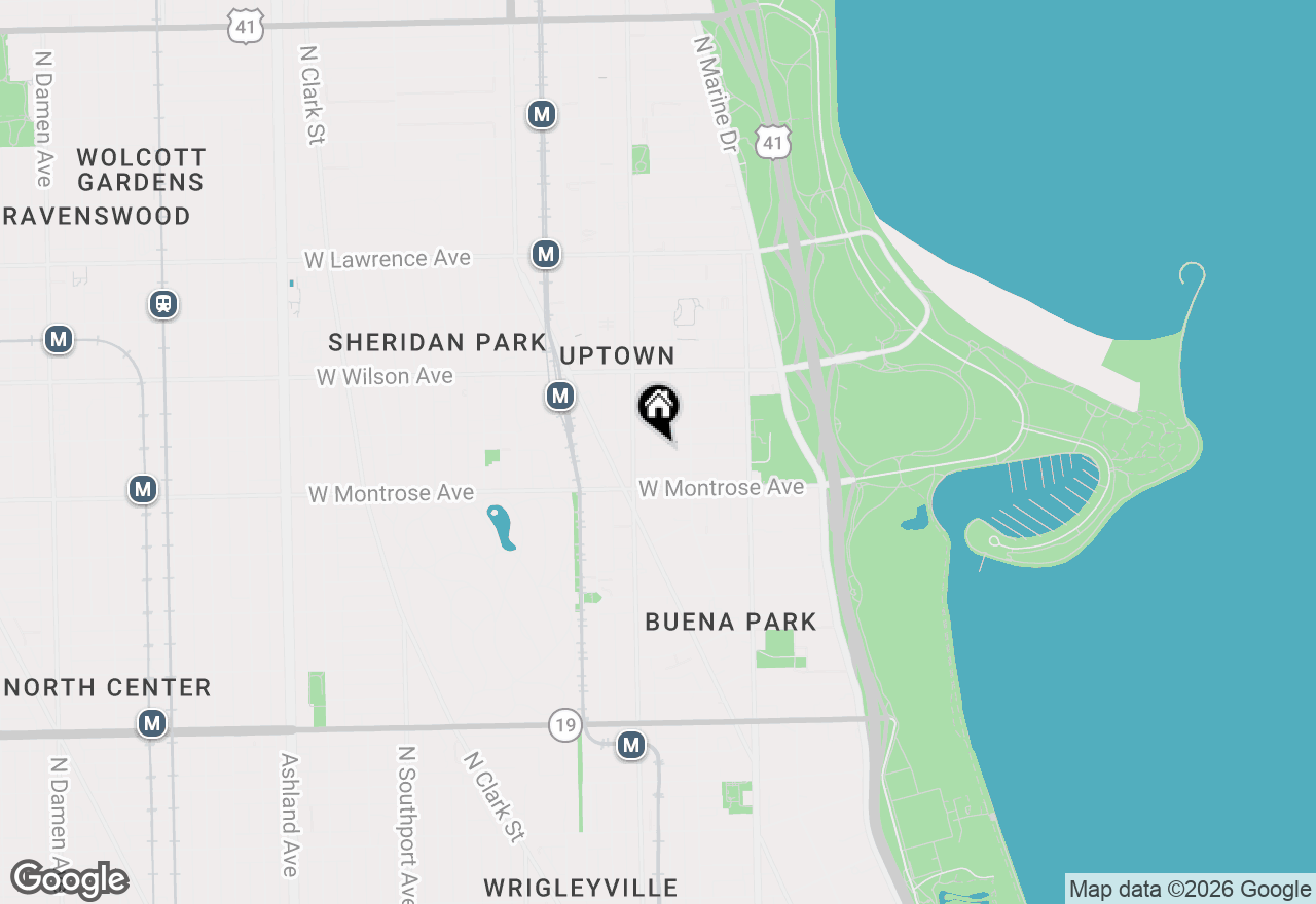 Map of 934 W Agatite Avenue #1, Chicago, IL 60640