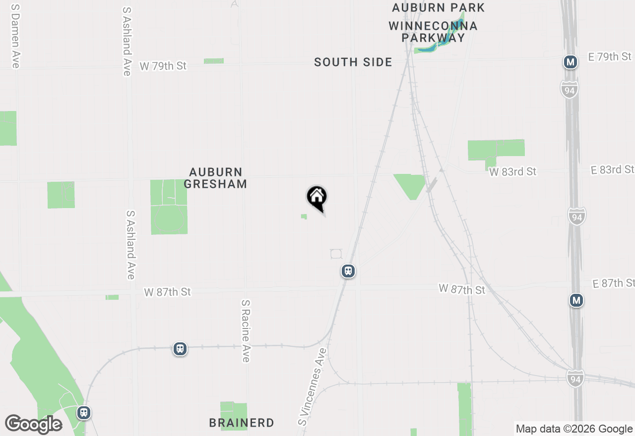 Map of 8429 S Sangamon Street, Chicago, IL 60620