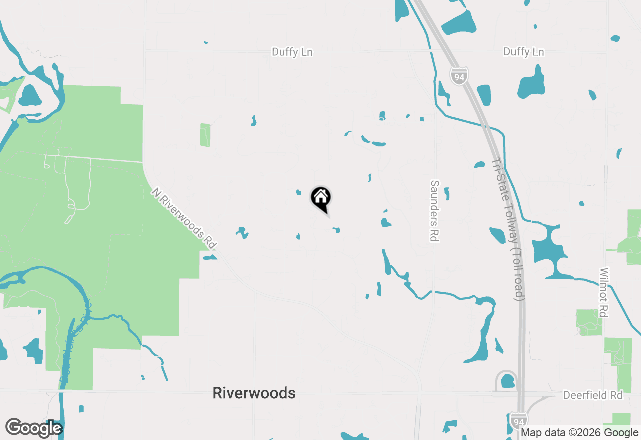 Map of 1355 Woodland Lane, Riverwoods, IL 60015