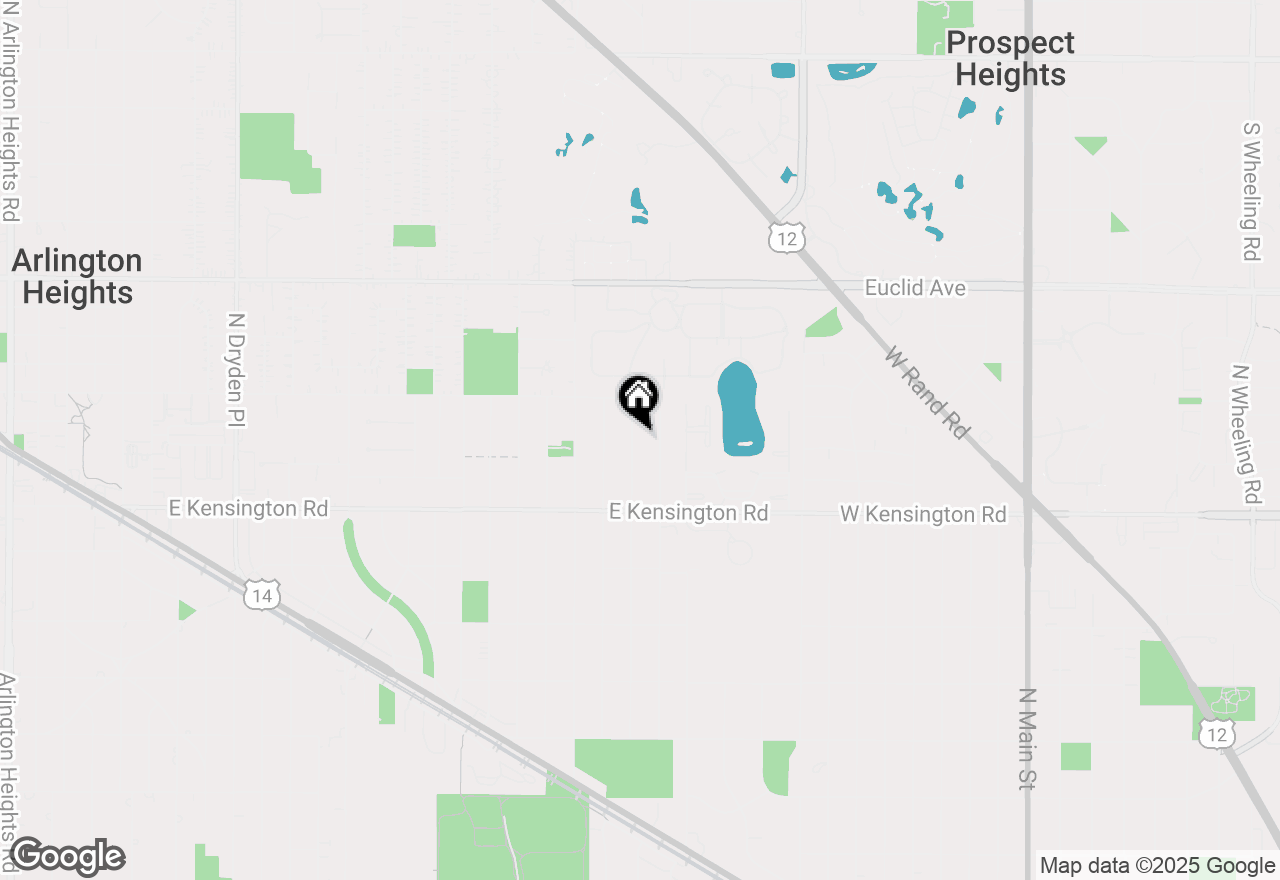 Map of 33 N Rammer Avenue, Arlington Heights, IL 60004