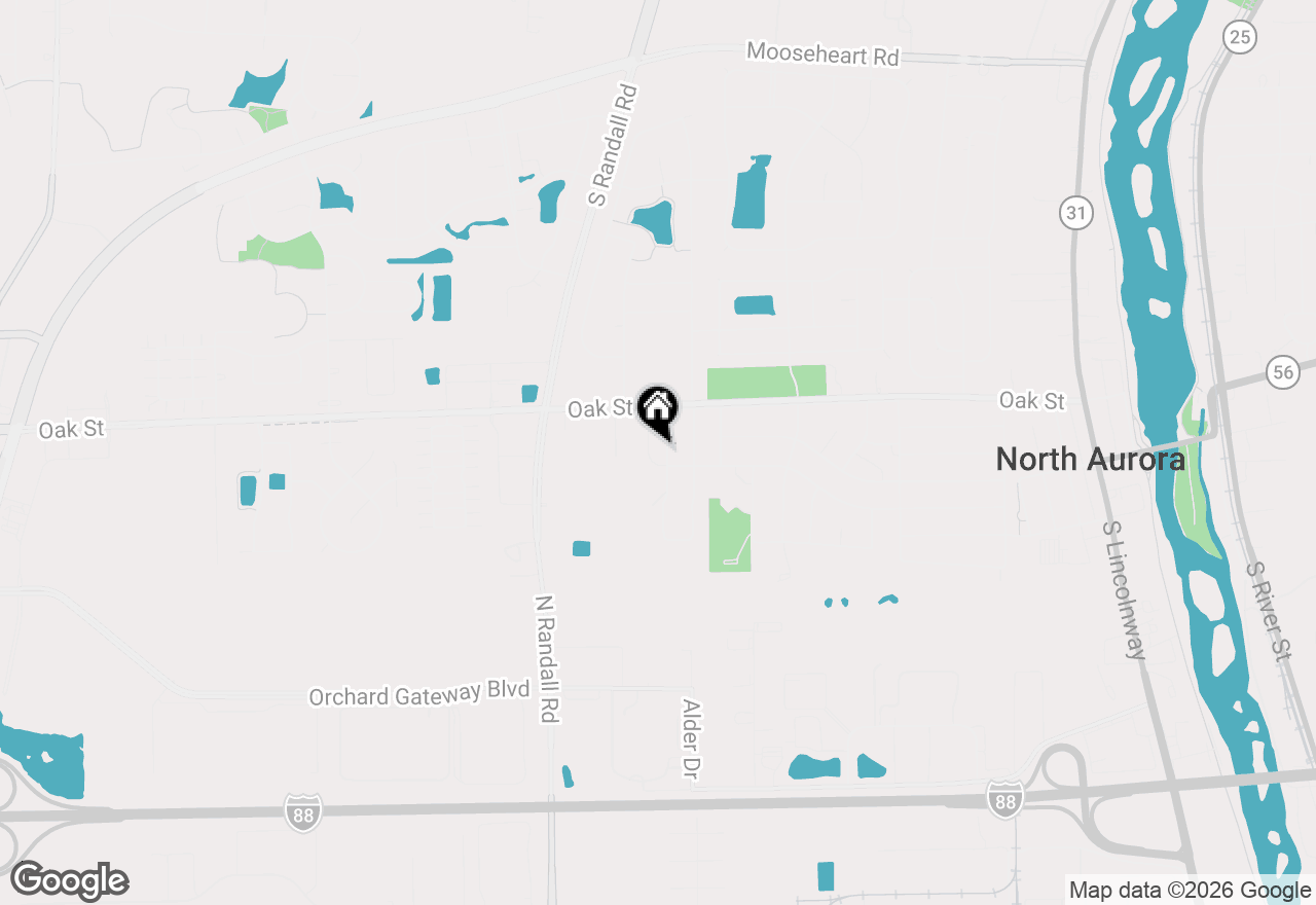 Map of 711 Harmony Court, North Aurora, IL 60542