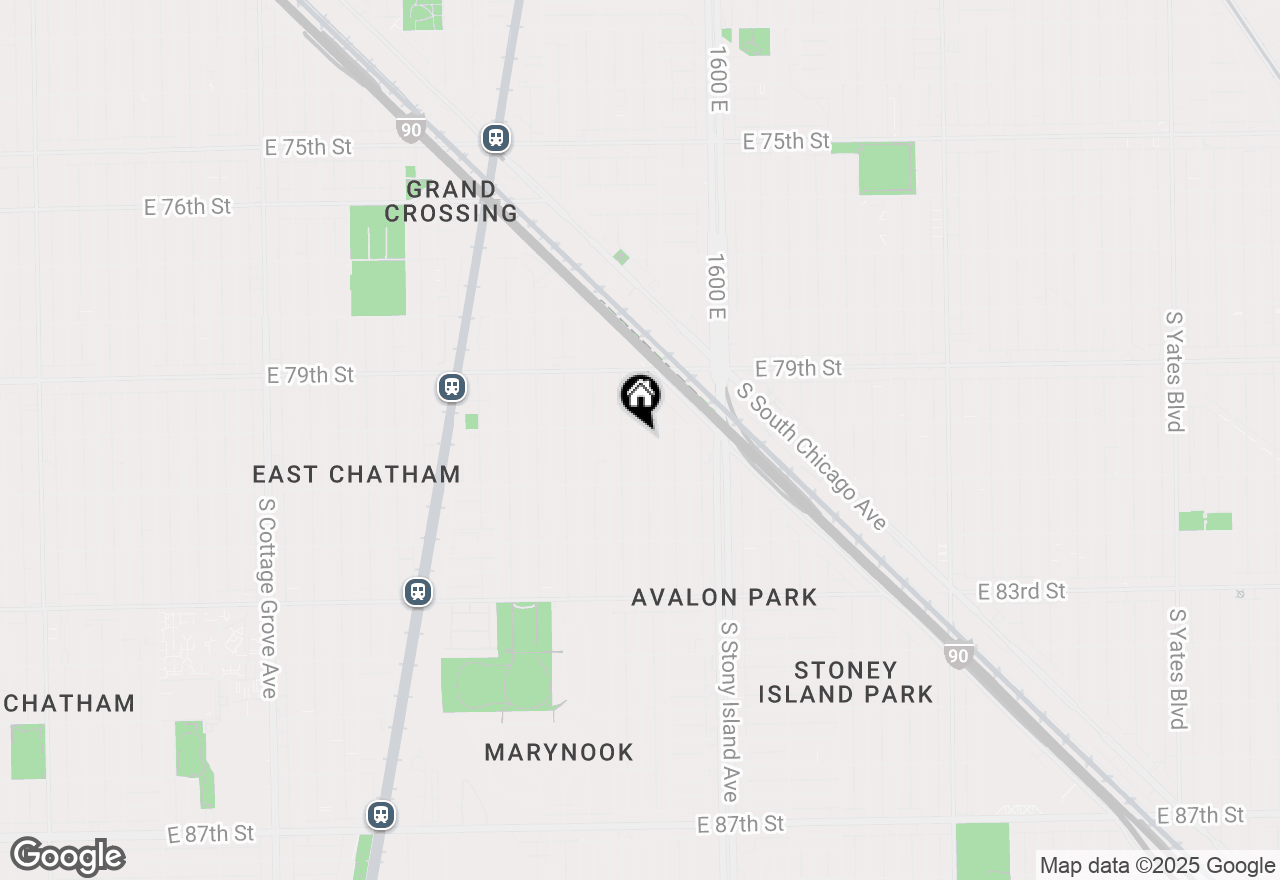 Map of 8011 S Dante Avenue, Chicago, IL 60619