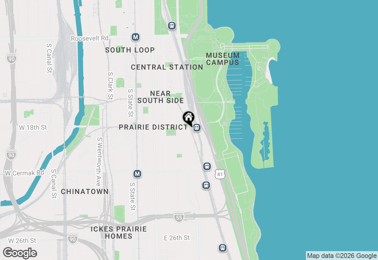 Map of 1841 S Calumet Avenue #609, Chicago, IL 60616