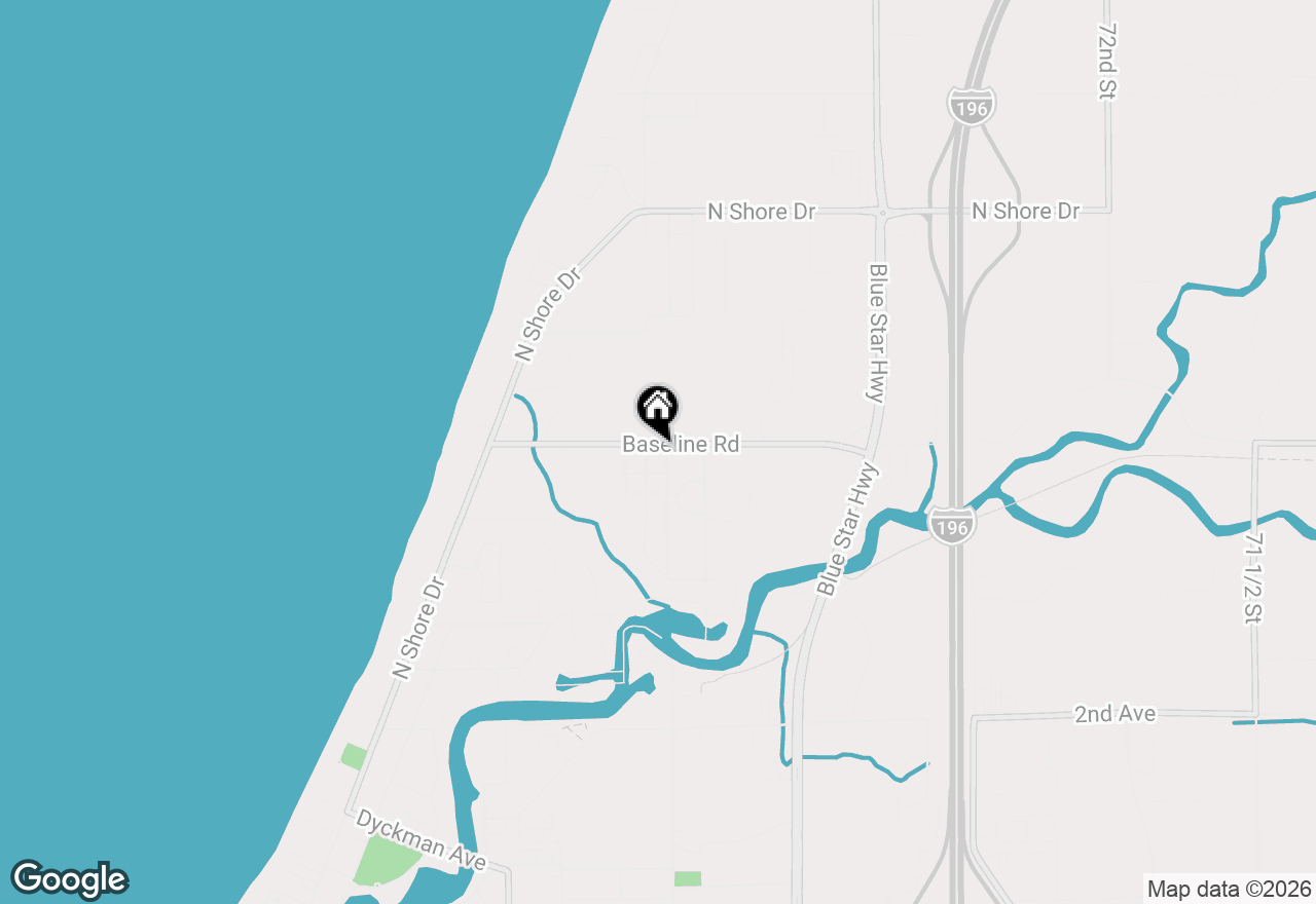 Map of 332 Baseline Road, South Haven, MI 49090