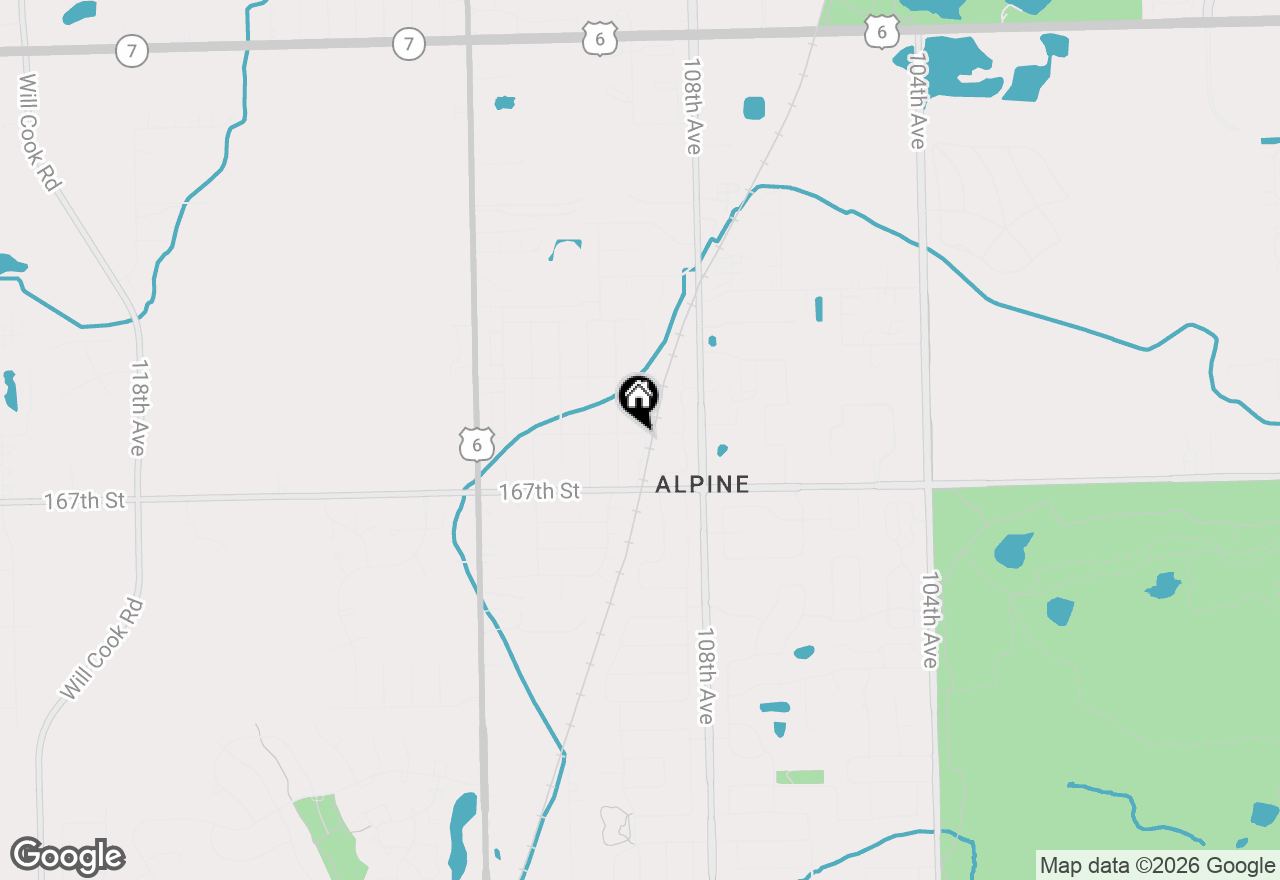 Map of 16620 Pear Avenue, Orland Park, IL 60467