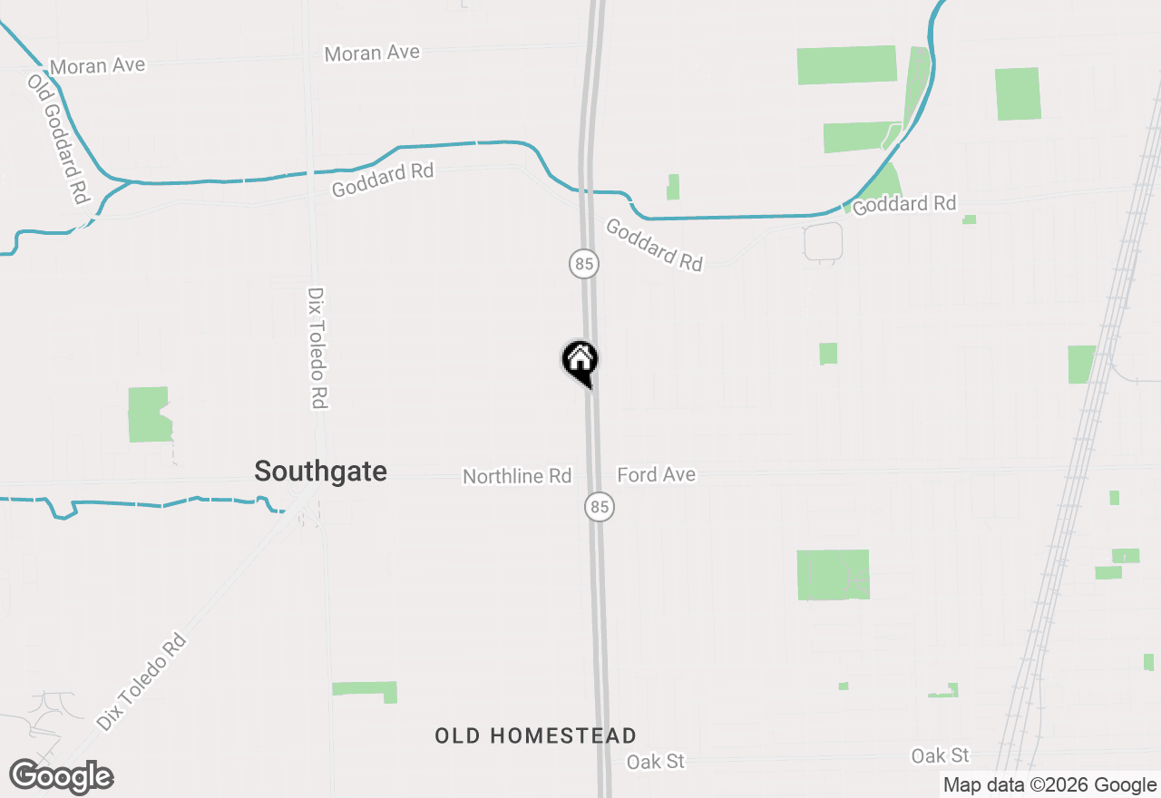 Map of 12554 Fort Street, Southgate, MI 48195