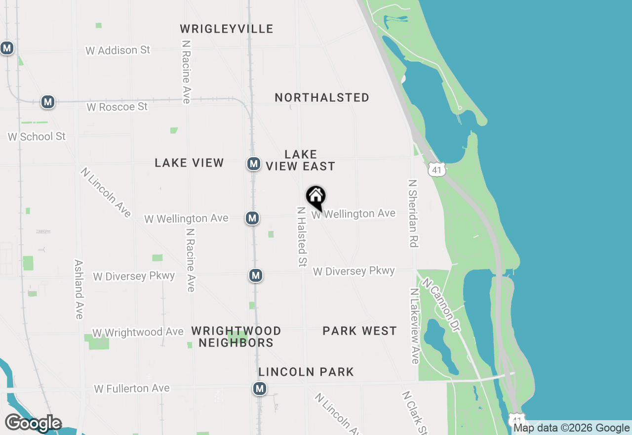 Map of 2956 N Clark Street #2, Chicago, IL 60657