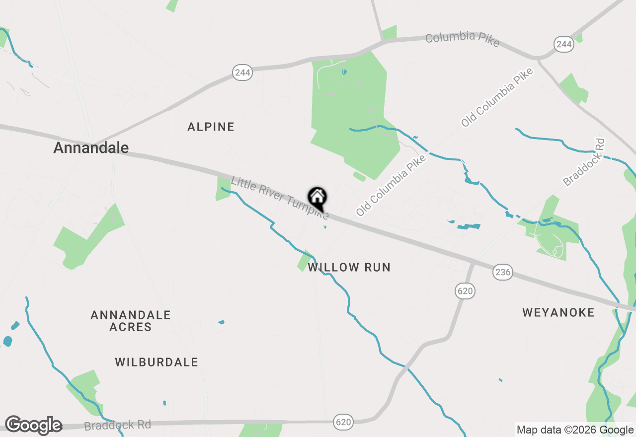 Map of 4600 Brentleigh Court, Annandale, VA 22003