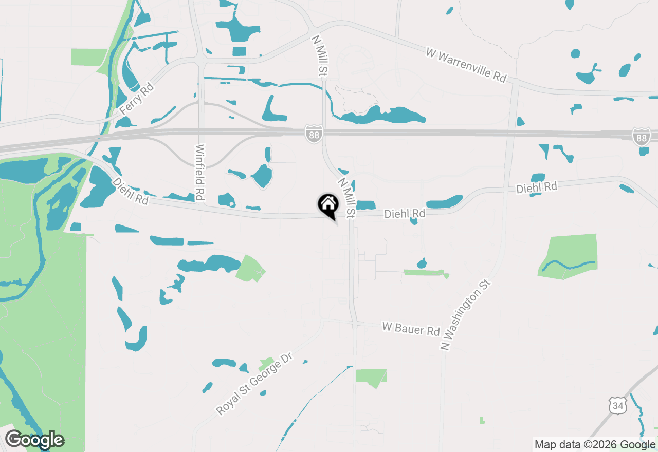 Map of 1645 Aqua Drive #6001, Naperville, IL 60563