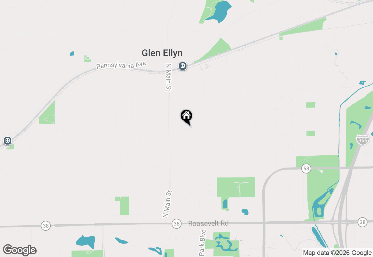 Map of 281 Forest Avenue, Glen Ellyn, IL 60137