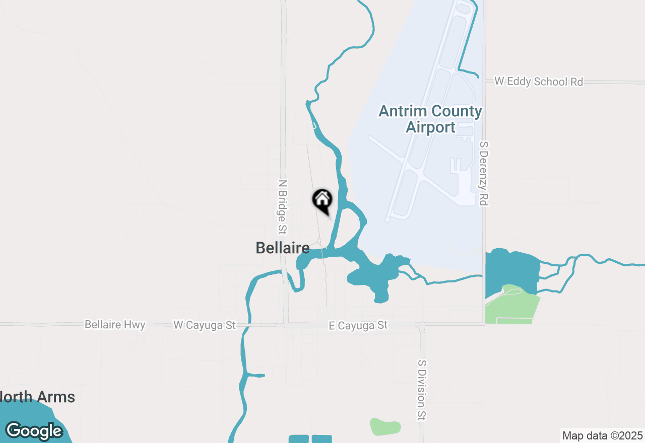 Map of 501 Green Acres Street, Bellaire, MI 49615
