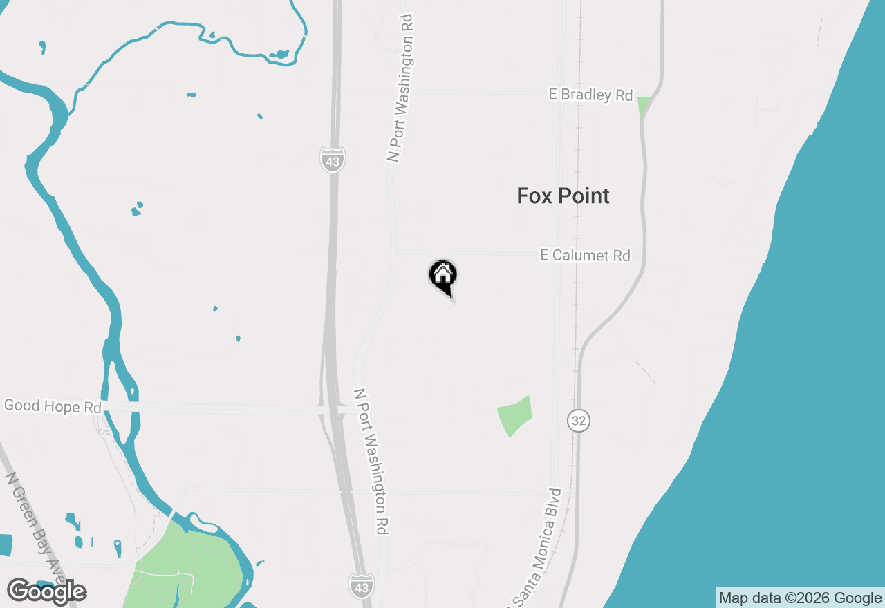 Map of 7470 N Navajo Rd, Milwaukee, WI 53217
