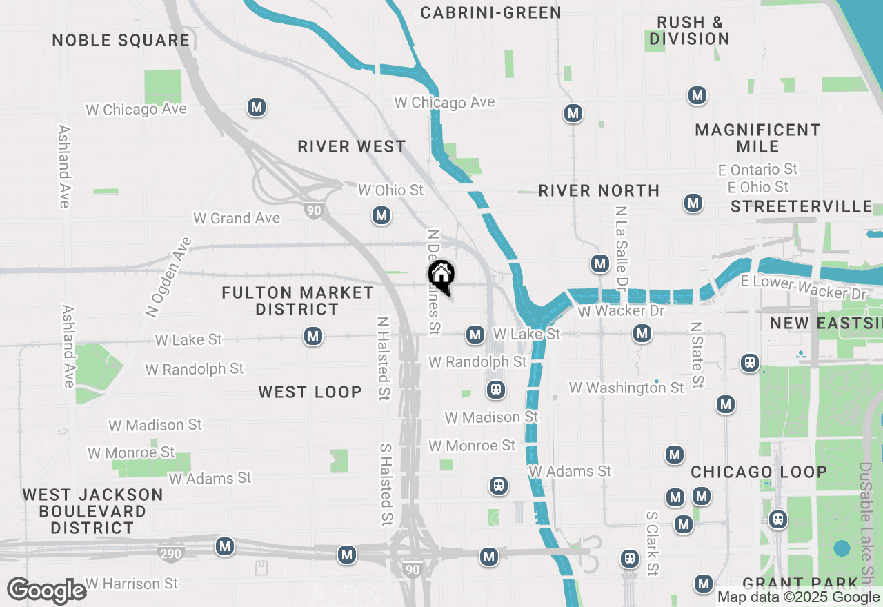 Map of 616 W Fulton Street #408, Chicago, IL 60661