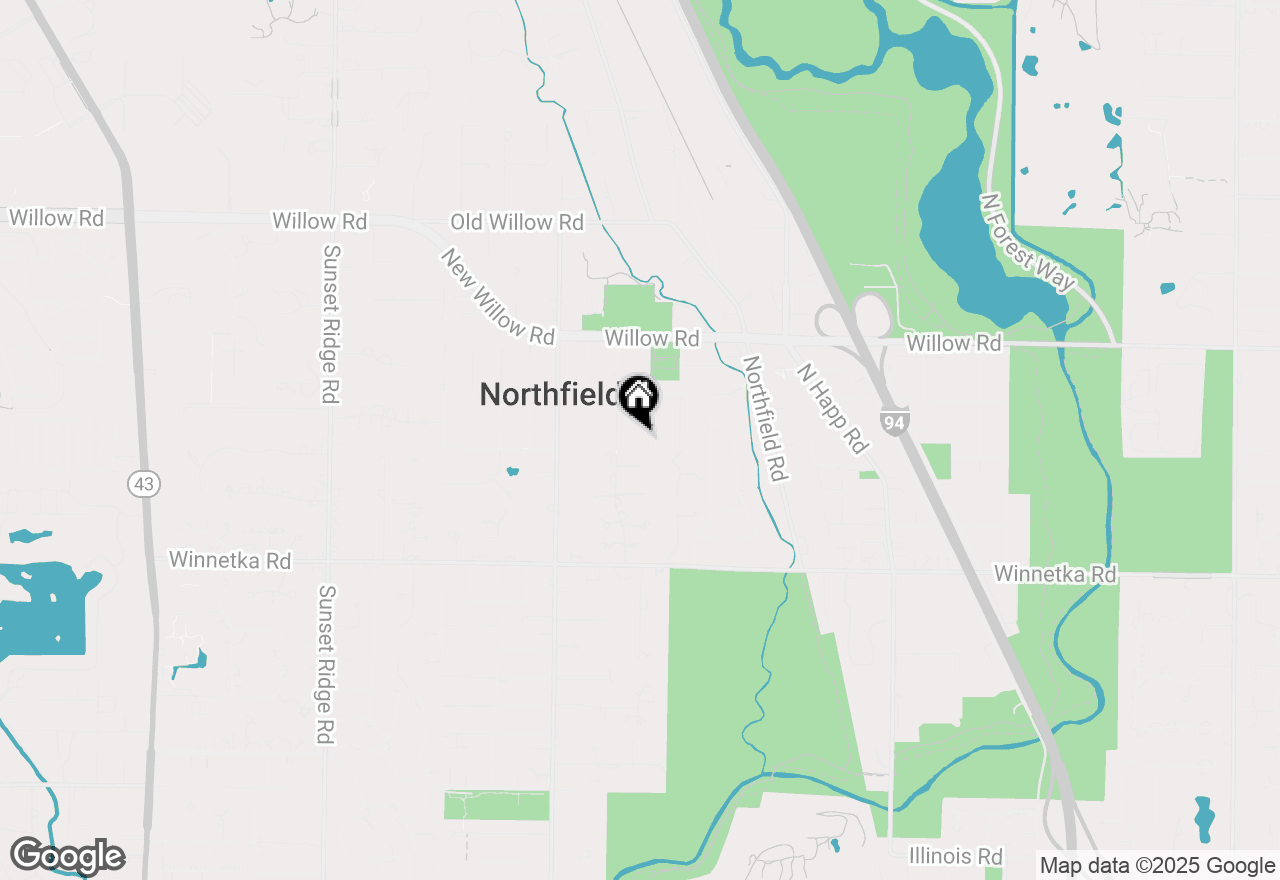 Map of 246 Churchill Street, Northfield, IL 60093