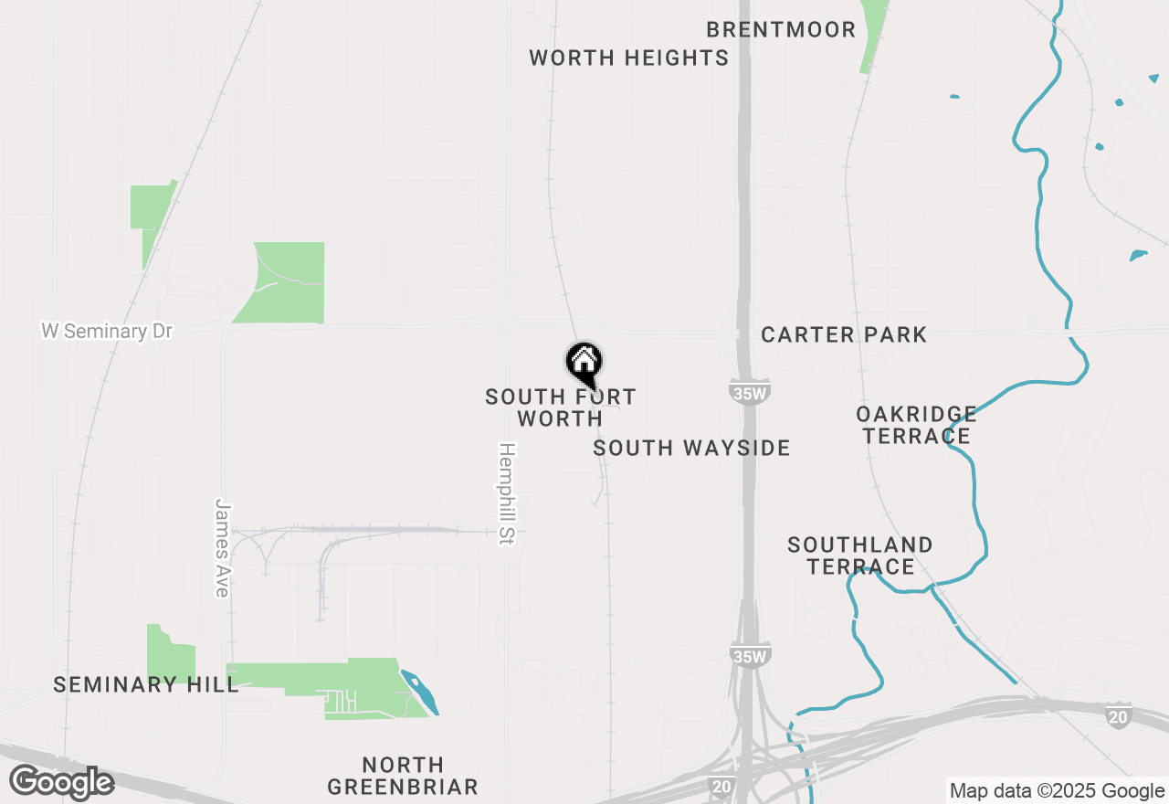 Map of 320 W Gambrell Street, Fort Worth, TX 76115