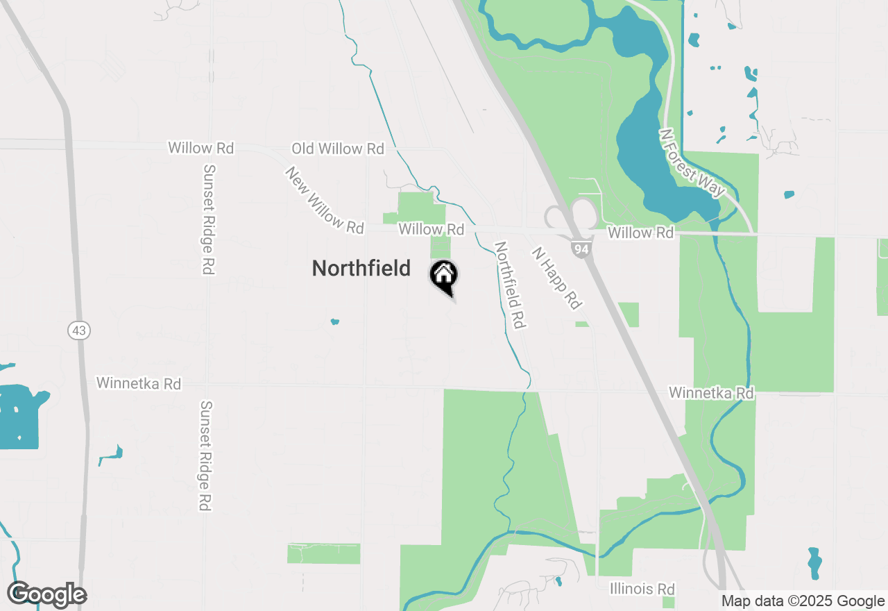 Map of 236 Bristol Street, Northfield, IL 60093