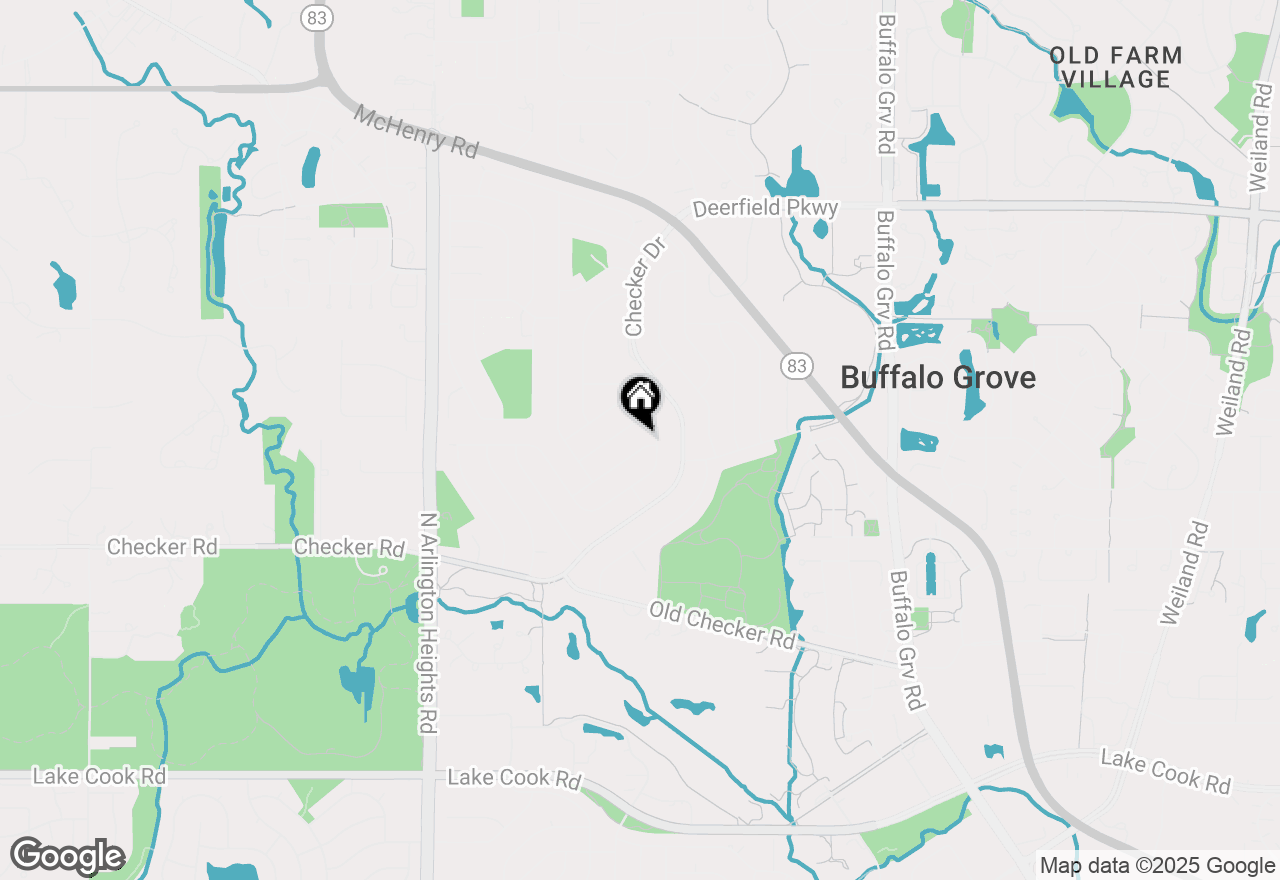 Map of 821 Dorncliff Lane, Buffalo Grove, IL 60089