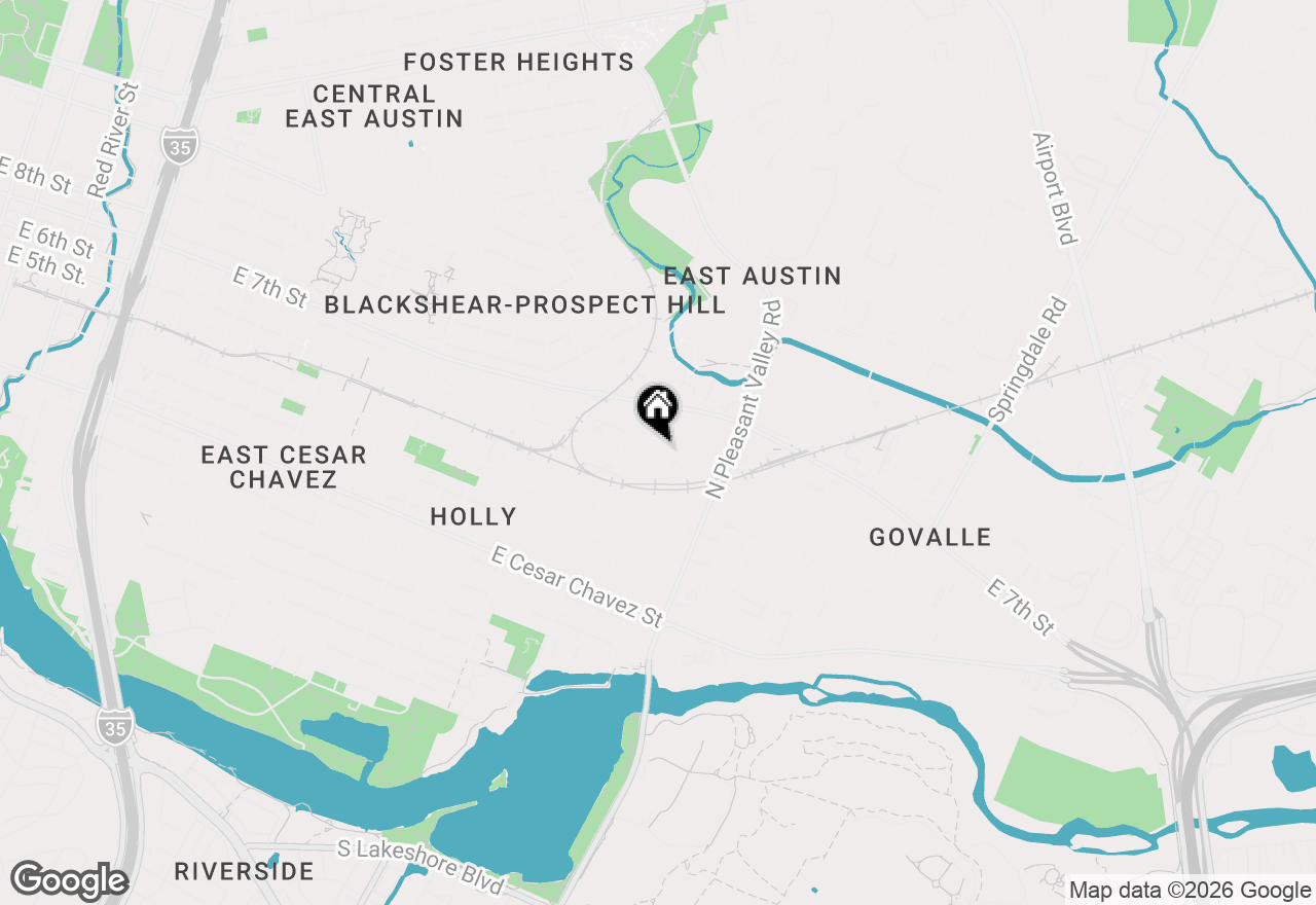 Map of 2605 Hidalgo St #1, Austin, TX 78702