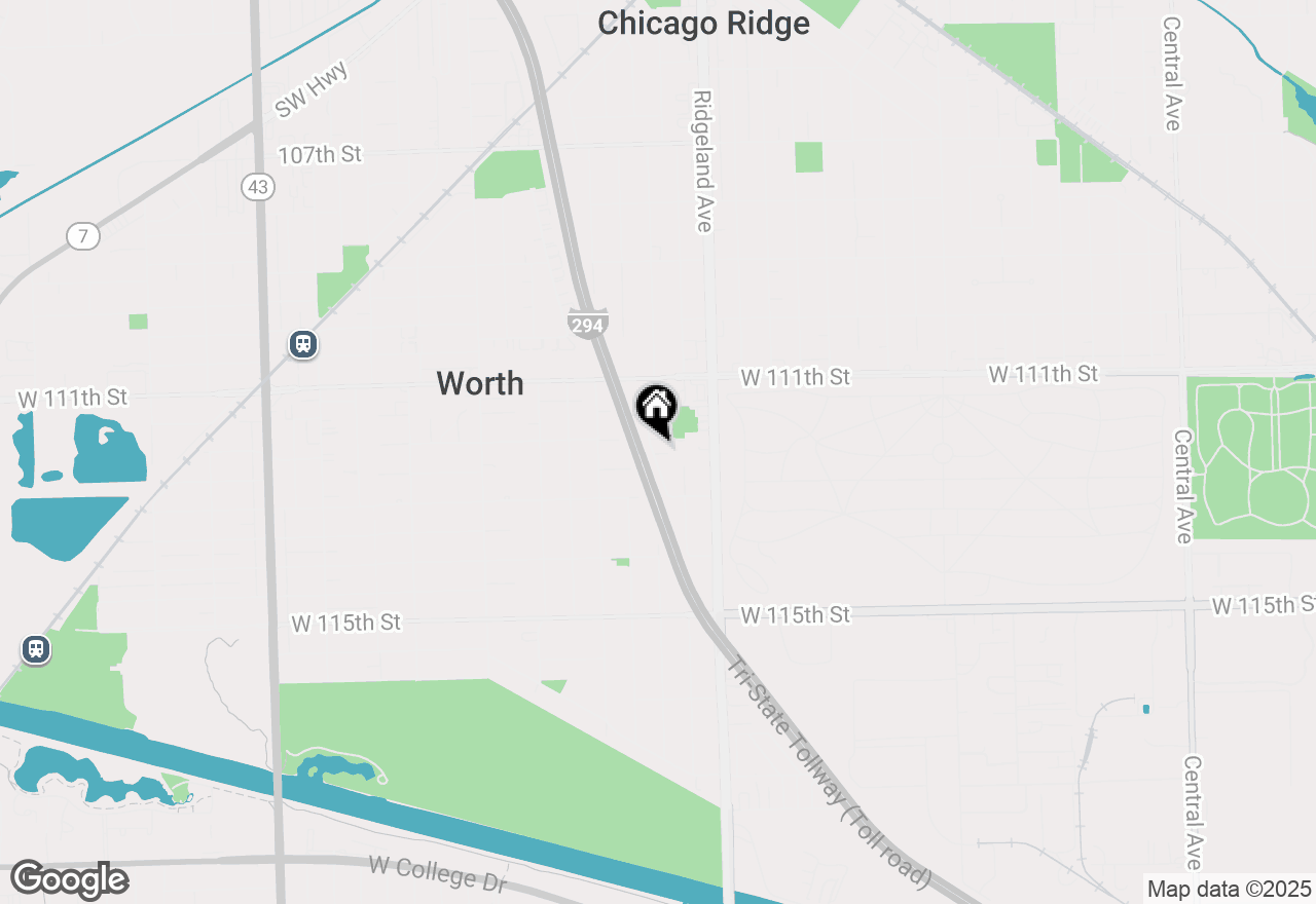 Map of 6455 W 112th Street, Worth, IL 60482